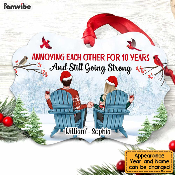 Personalized Annoying Each Other For Years And Going Strong Benelux Ornament SB81 58O47 1