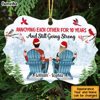 Personalized Annoying Each Other For Years And Going Strong Benelux Ornament SB81 58O47 thumb 1