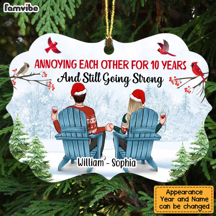 Personalized Annoying Each Other For Years And Going Strong Benelux Ornament SB81 58O47 1