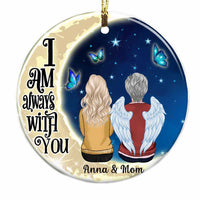 Personalized Memo Mom Angels Around Us Circle Ornament SB81 23O28 thumb 1