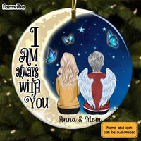 Personalized Memo Mom Angels Around Us Circle Ornament SB81 23O28 thumb 1