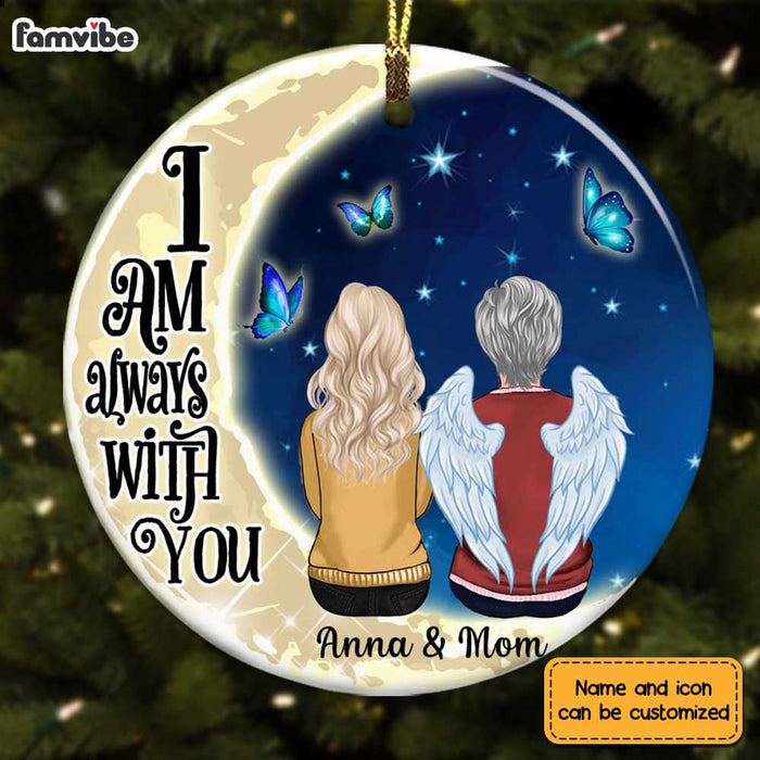 Personalized Memo Mom Angels Around Us Circle Ornament SB81 23O28 1