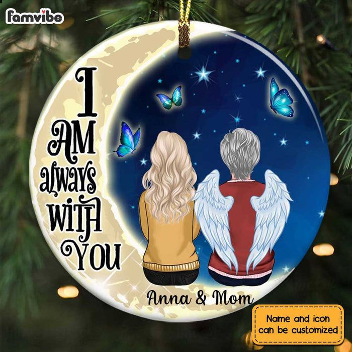 Personalized Memo Mom Angels Around Us Circle Ornament SB81 23O28 1