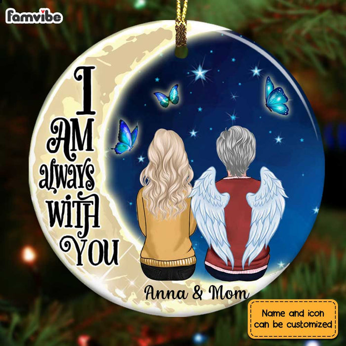 Personalized Memo Mom Angels Around Us Circle Ornament SB81 23O28 1