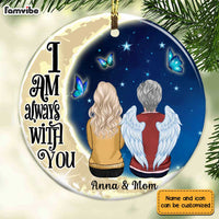 Personalized Memo Mom Angels Around Us Circle Ornament SB81 23O28 thumb 1