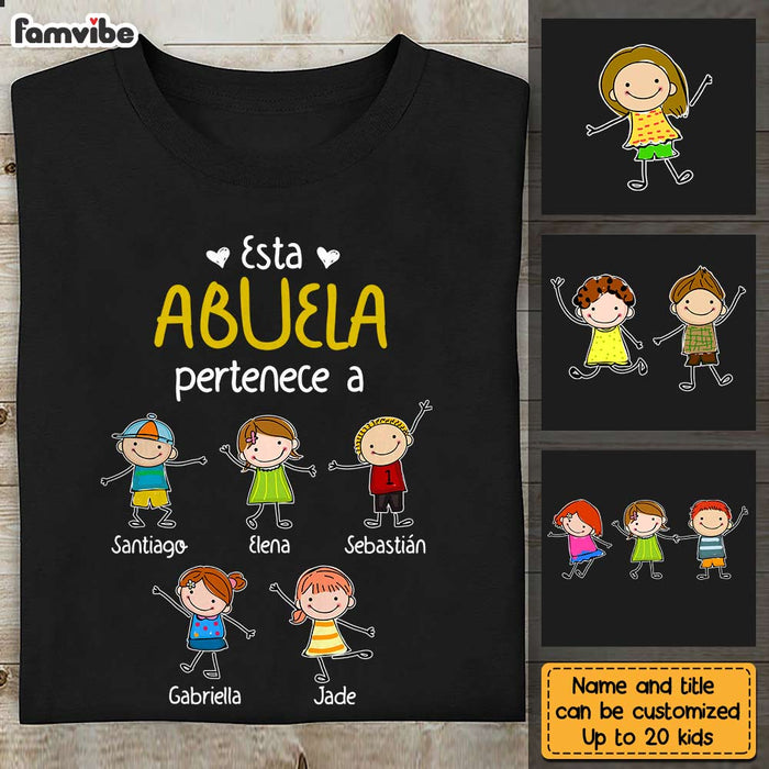 Personalized Abuela Spanish Grandma Belongs Shirt - Hoodie - Sweatshirt SB83 30O28 1