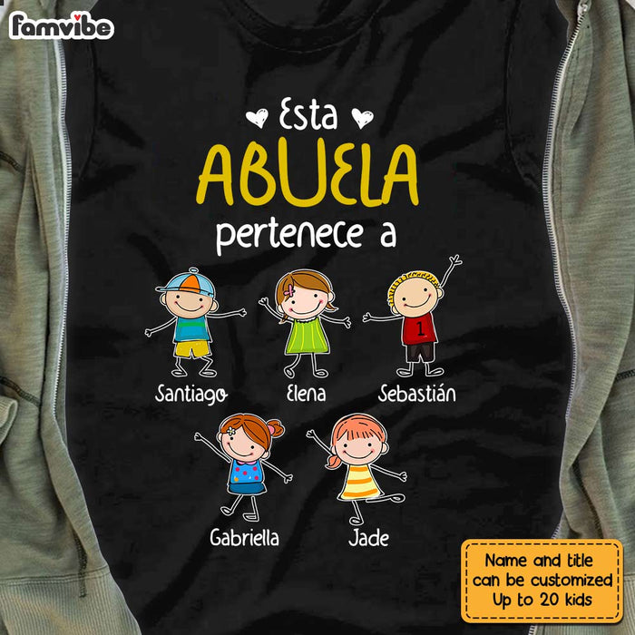 Personalized Abuela Spanish Grandma Belongs Shirt - Hoodie - Sweatshirt SB83 30O28 1