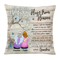 Personalized Hugs From Heaven Pillow SB92 33O53 thumb 1