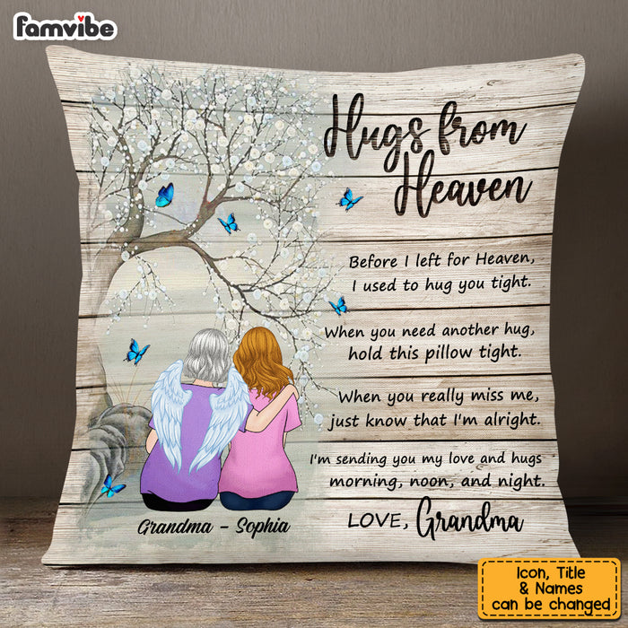 Personalized Hugs From Heaven Pillow SB92 33O53 1
