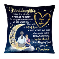 Personalized Granddaughter Hug This Pillow SB94 30O53 thumb 1