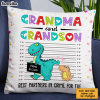 Personalized Partners In Crime Dinosaur Grandma Pillow SB91 33O28 thumb 1