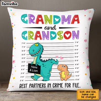 Personalized Partners In Crime Dinosaur Grandma Pillow SB91 33O28 thumb 1