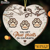 Personalized Dog Memo You Left Pawprints In My Heart Ornament SB92 30O53 1