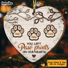Personalized Dog Memo You Left Pawprints In My Heart Ornament SB92 30O53 1
