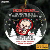 Personalized  Dear Daddy From The Bump Circle Ornament SB93 58O28 thumb 1