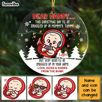 Personalized  Dear Daddy From The Bump Circle Ornament SB93 58O28 thumb 1