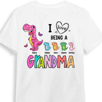Personalized I Love Being A Grandma Dinosaur Shirt - Hoodie - Sweatshirt SB93 23O28 thumb 1