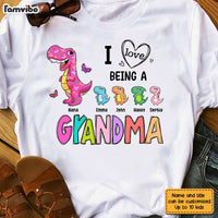 Personalized I Love Being A Grandma Dinosaur Shirt - Hoodie - Sweatshirt SB93 23O28 thumb 1