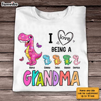 Personalized I Love Being A Grandma Dinosaur Shirt - Hoodie - Sweatshirt SB93 23O28 thumb 1
