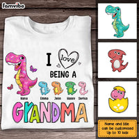 Personalized I Love Being A Grandma Dinosaur Shirt - Hoodie - Sweatshirt SB93 23O28 thumb 1