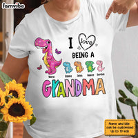 Personalized I Love Being A Grandma Dinosaur Shirt - Hoodie - Sweatshirt SB93 23O28 thumb 1