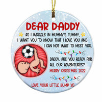 Personalized From The Bump Circle Christmas Ornament Circle Ornament SB94 30O34 thumb 1