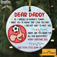 Personalized From The Bump Circle Christmas Ornament Circle Ornament SB94 30O34 thumb 1