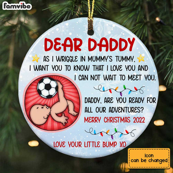 Personalized From The Bump Circle Christmas Ornament Circle Ornament SB94 30O34 1