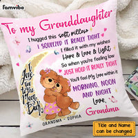 Personalized Granddaughter Hug This Bear Pillow SB92 23O47 thumb 1