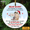 Personalized Animal Christmas Dad To Be From The Bump Circle Ornament SB103 30O47 1