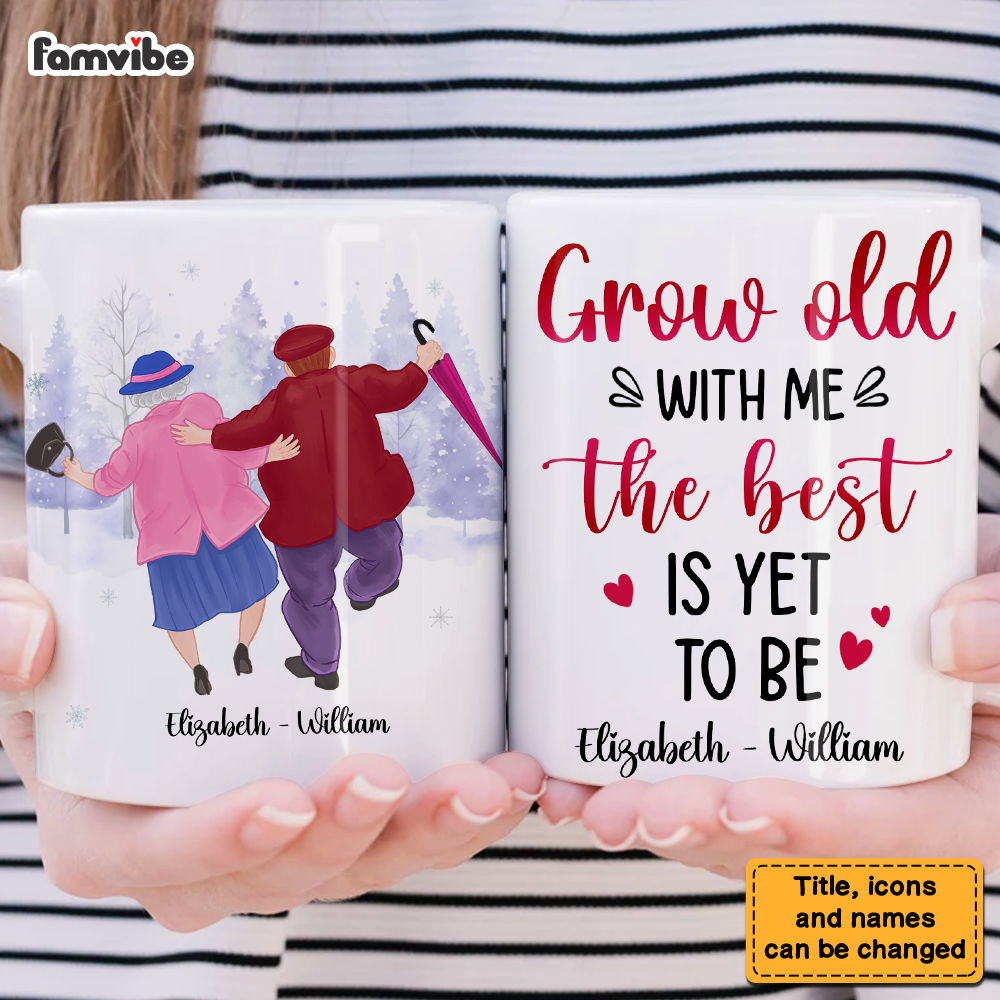Personalized Couples Gift Grow Old With Me Mug 31307 Primary Mockup