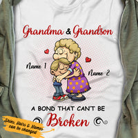 Personalized Mom Grandma Love Grandson T Shirt MR111 65O36 thumb 1