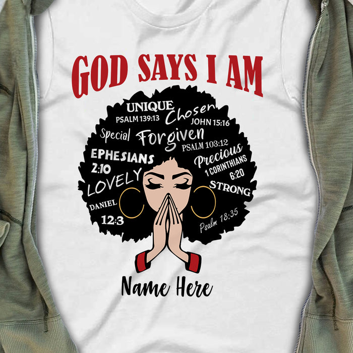 Personalized God Says T Shirt MR182 26O57 1