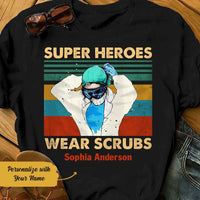 Personalized Nurse Super Heroes Vintage T Shirt JN242 30O58 thumb 1