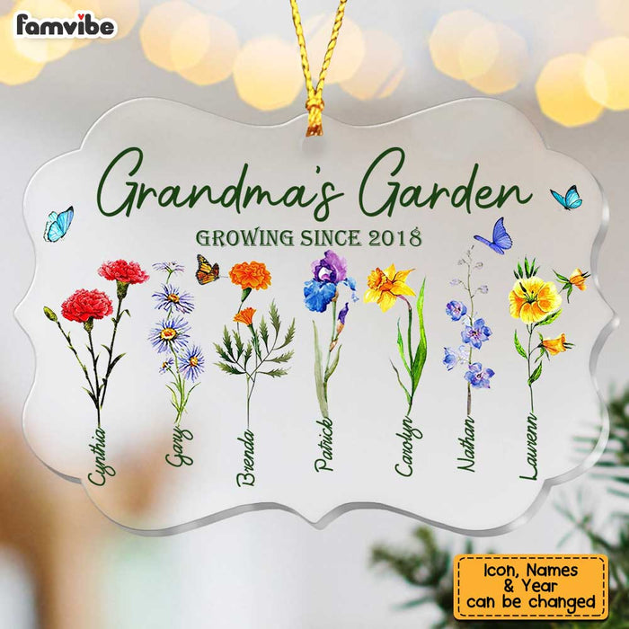 Personalized Grandma's Garden Benelux Ornament SB101 58O34 1