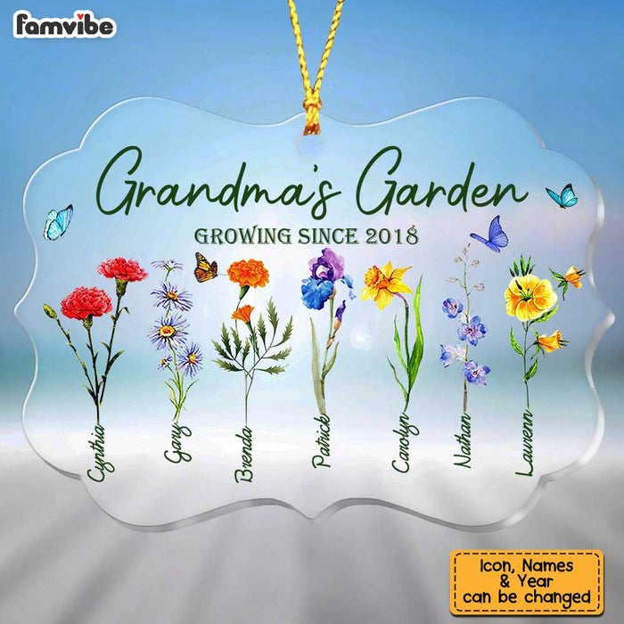 Personalized Grandma's Garden Benelux Ornament SB101 58O34 1