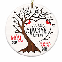 Personalized Memo I Am Always With You Circle Ornament SB102 32O28 thumb 1