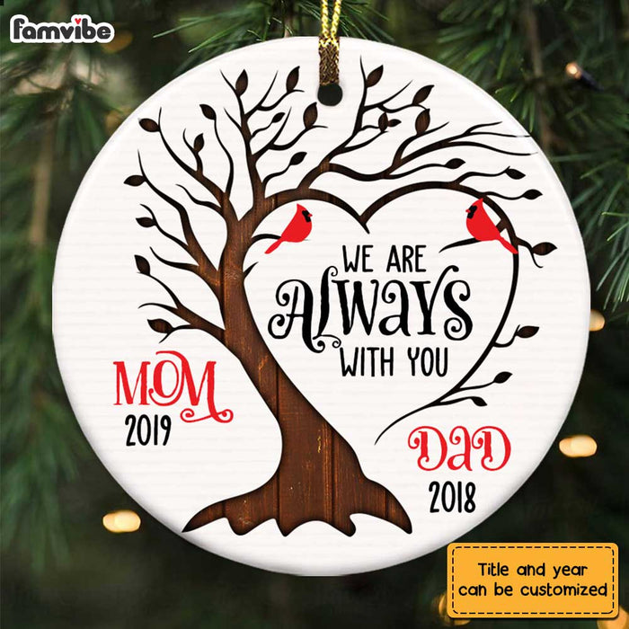 Personalized Memo I Am Always With You Circle Ornament SB102 32O28 1