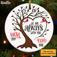 Personalized Memo I Am Always With You Circle Ornament SB102 32O28 thumb 1