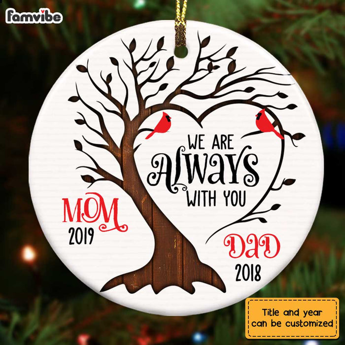 Personalized Memo I Am Always With You Circle Ornament SB102 32O28 1
