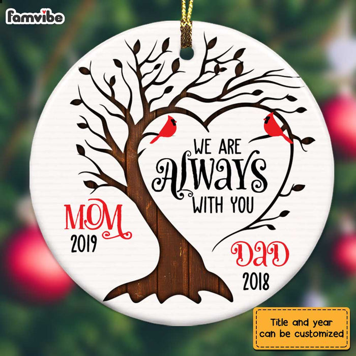 Personalized Memo I Am Always With You Circle Ornament SB102 32O28 1