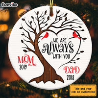 Personalized Memo I Am Always With You Circle Ornament SB102 32O28 thumb 1