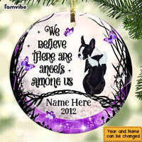 Personalized Dog Memo Angels Among Us Circle Ornament SB101 23O47 thumb 1