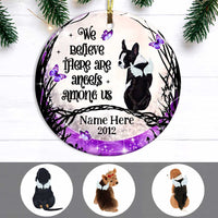 Personalized Dog Memo Angels Among Us Circle Ornament SB101 23O47 thumb 1
