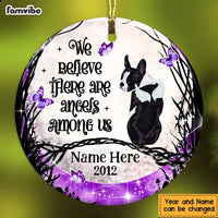 Personalized Dog Memo Angels Among Us Circle Ornament SB101 23O47 thumb 1