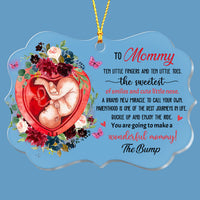 Personalized New Mom And Bump Benelux Ornament SB123 23O28 thumb 1