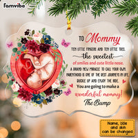 Personalized New Mom And Bump Benelux Ornament SB123 23O28 thumb 1