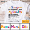 Personalized 5 Things You Should Know About My Grandma Kid T Shirt SB123 32O34 1