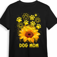 Personalized Dog Mom Paws Sunflower Shirt - Hoodie - Sweatshirt SB134 32O34 thumb 1