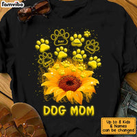 Personalized Dog Mom Paws Sunflower Shirt - Hoodie - Sweatshirt SB134 32O34 thumb 1